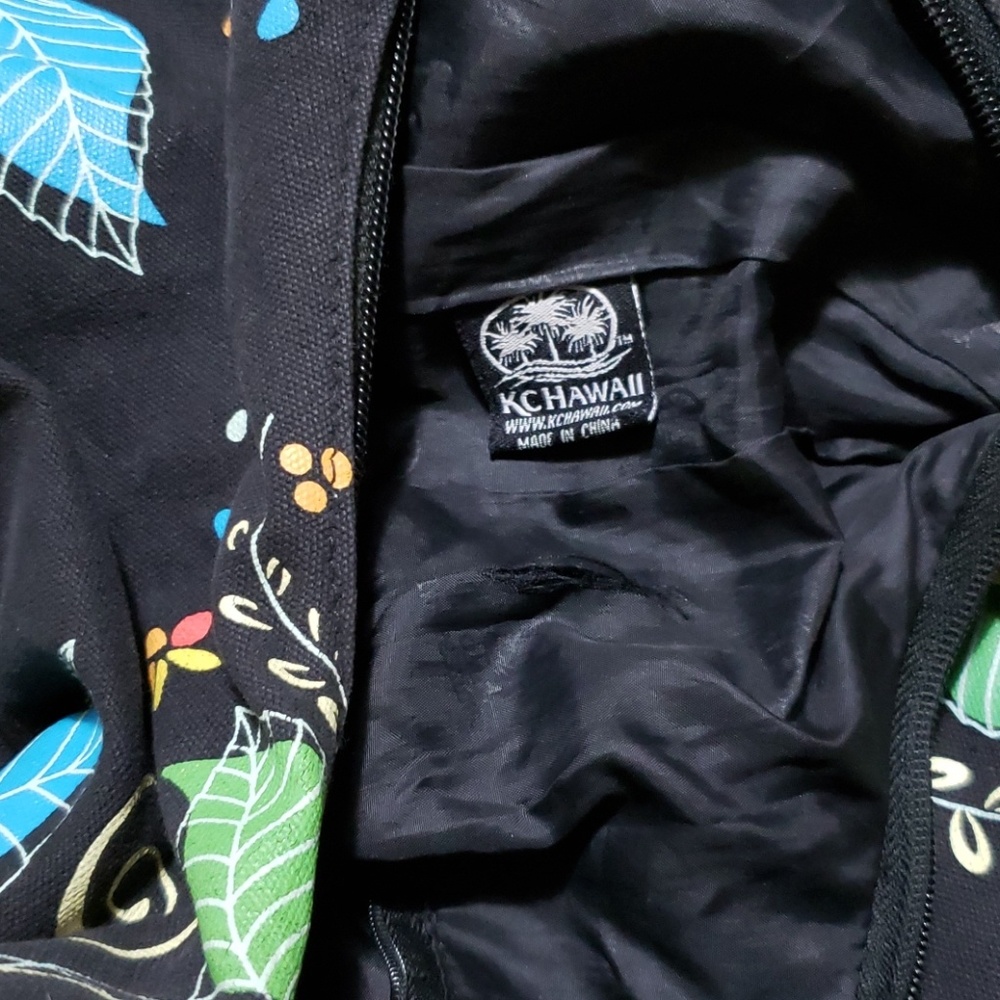 Black Yellow Flowered Multi Colored Shoulder Sac - image 4